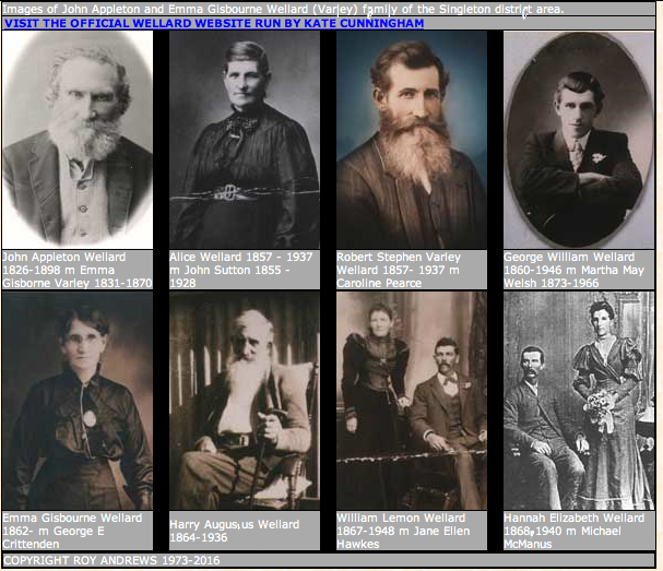 WELLARD FAMILY OF SINGLETON